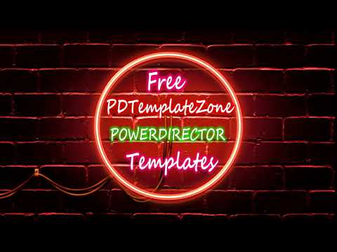 powerdirector title templates