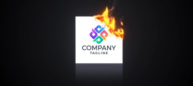 Powerdirector Burning Logo Intro V1 Theme Designer Template