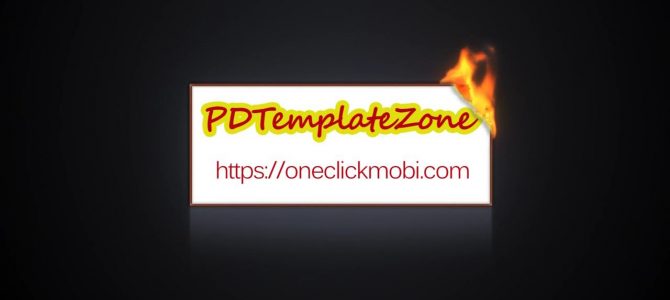 Powerdirector Burning Logo (Wide) Intro V2 Theme Designer Template